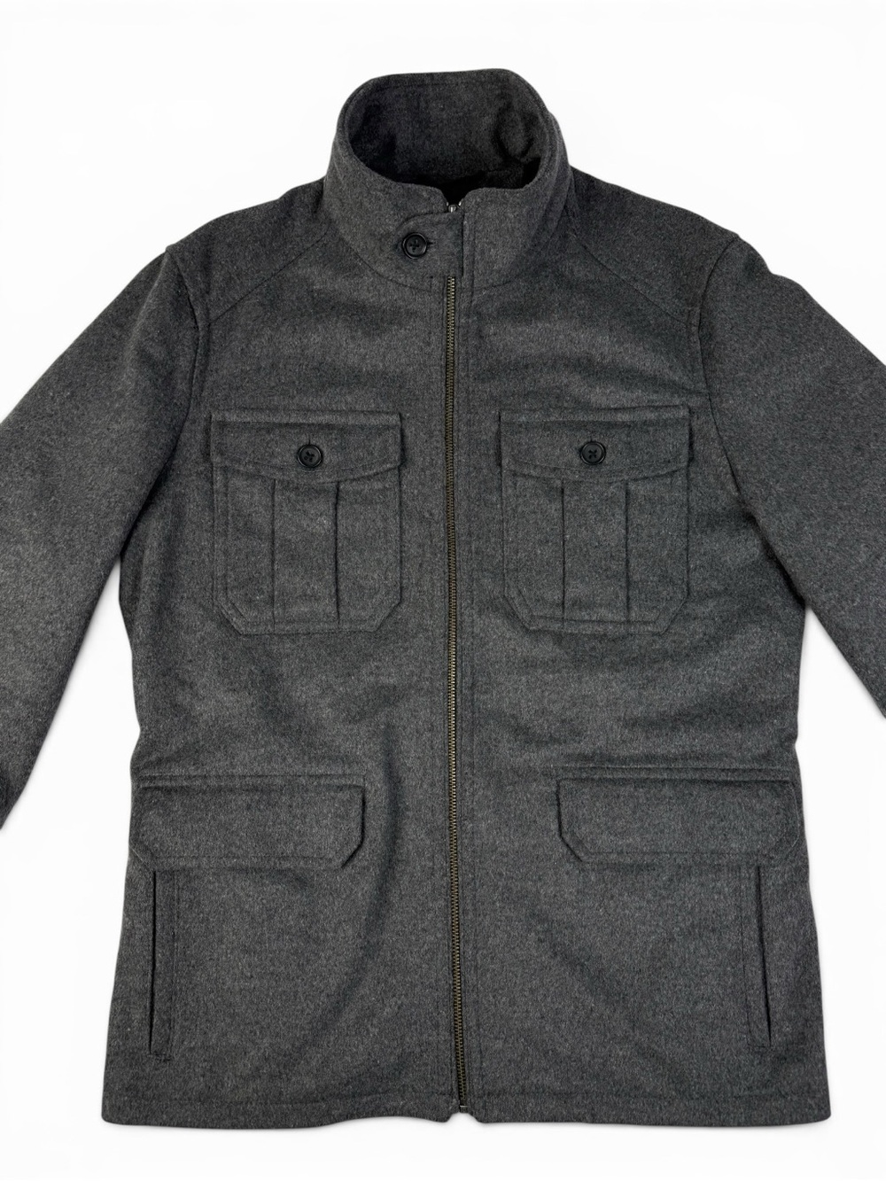 Banana Republic Heritage Wool Field Jacket Gray Quilted Men’s Small